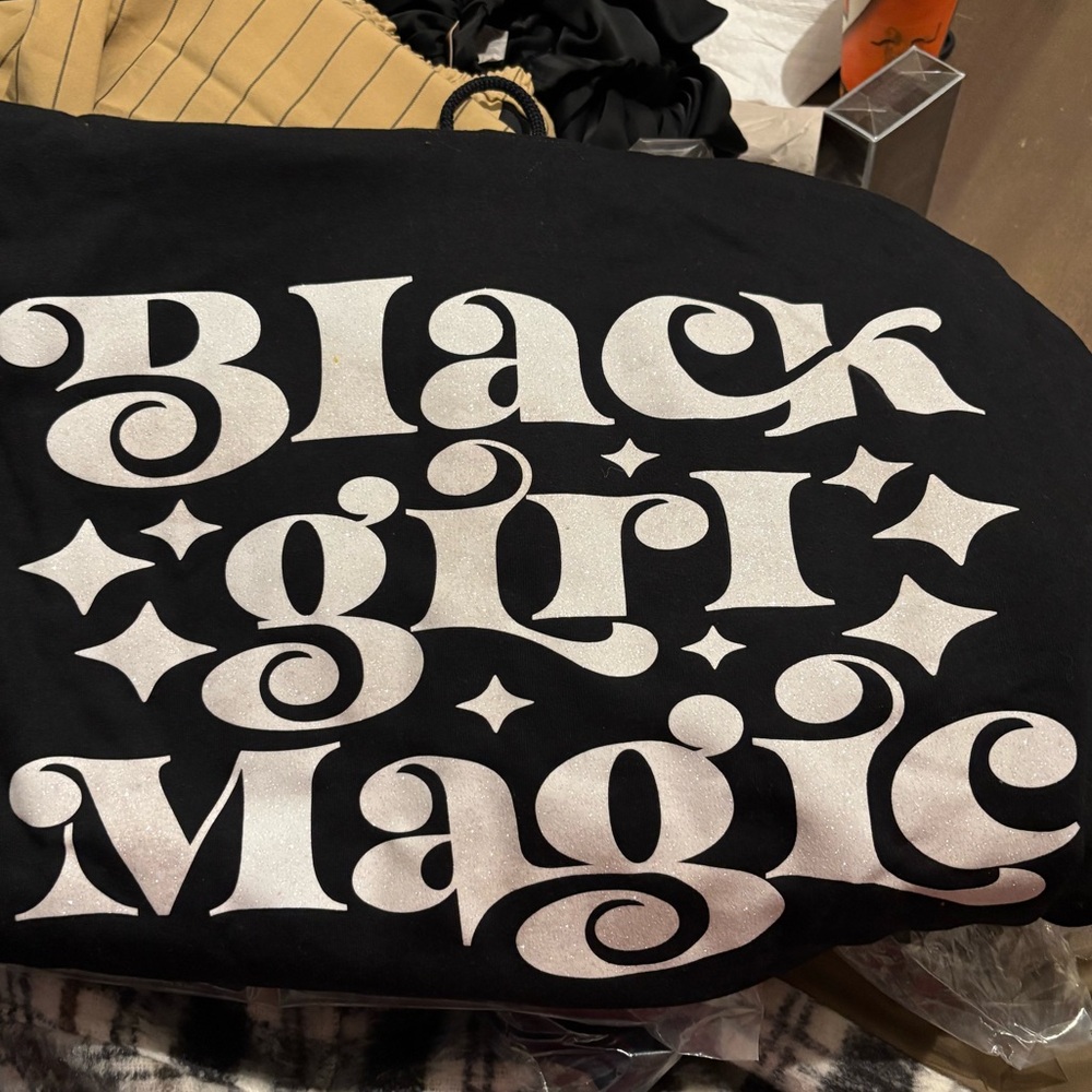 Black Girl Magic Glittered hoodie